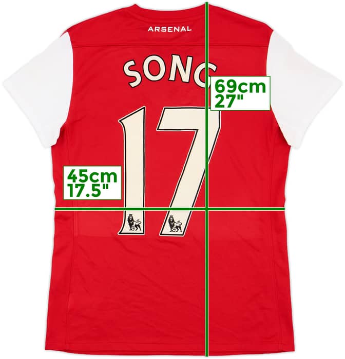 2011-12 Arsenal Home Shirt Song #17 - 8/10 - (Women's M)