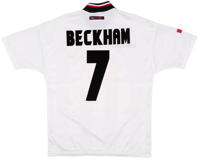 1997-99 Manchester United Away Shirt Beckham #7 - 10/10 - (M)