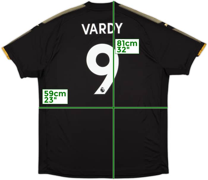 2017-18 Leicester Away Shirt Vardy #9 - 9/10 - (XXL)