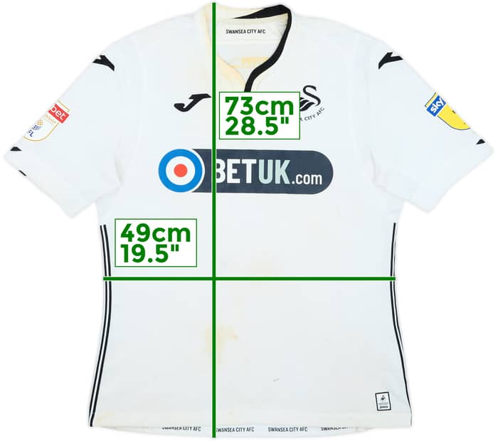 2018-19 Swansea Home Shirt - 3/10 - (L)
