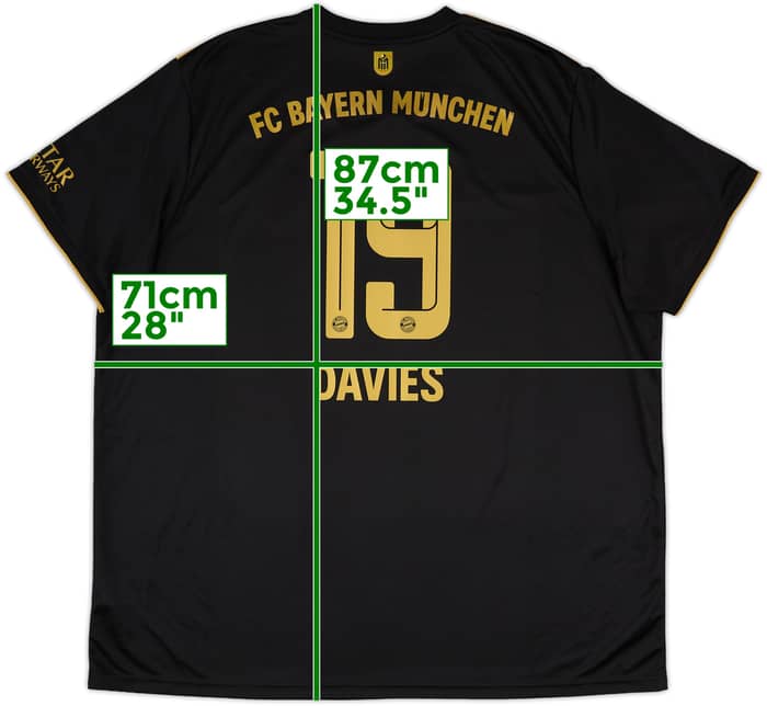 2021-22 Bayern Munich Away Shirt Davies #19 - 10/10 - (3XL)