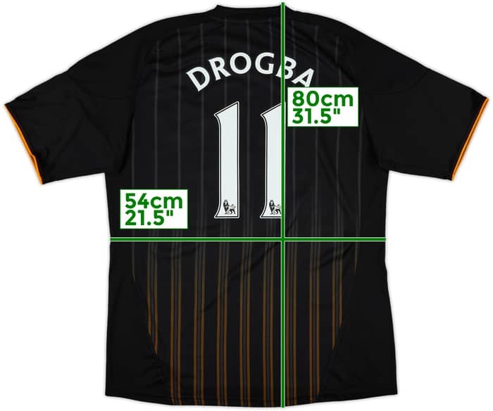 2010-11 Chelsea Away Shirt Drogba #11 - 8/10 - (L)