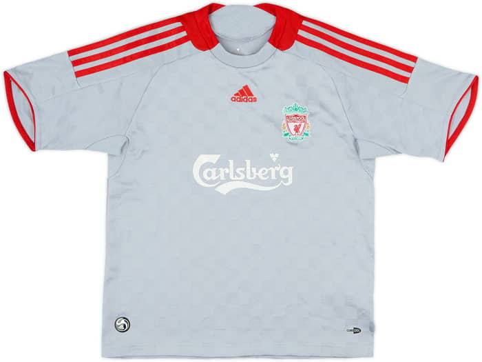 2008-09 Liverpool Away Shirt Gerrard #8 - 6/10 - (M.Boys)