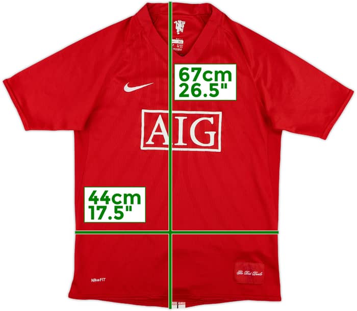 2007-09 Manchester United Home Shirt - 5/10 - (XL.Boys)
