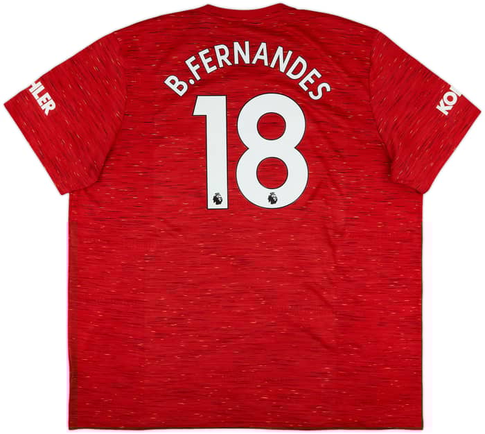 2020-21 Manchester United Home Shirt B.Fernandes #18 - 7/10 - (3XL)
