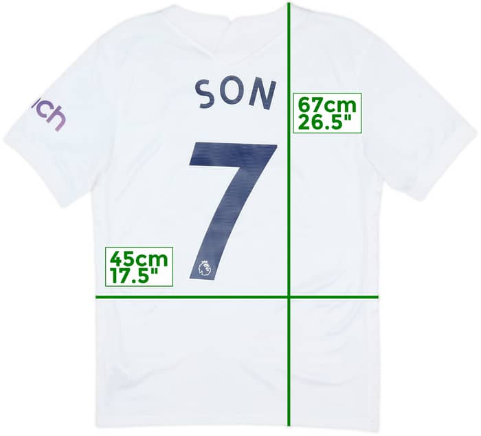 2021-22 Tottenham Home Shirt Son #7 - 6/10 - (S)