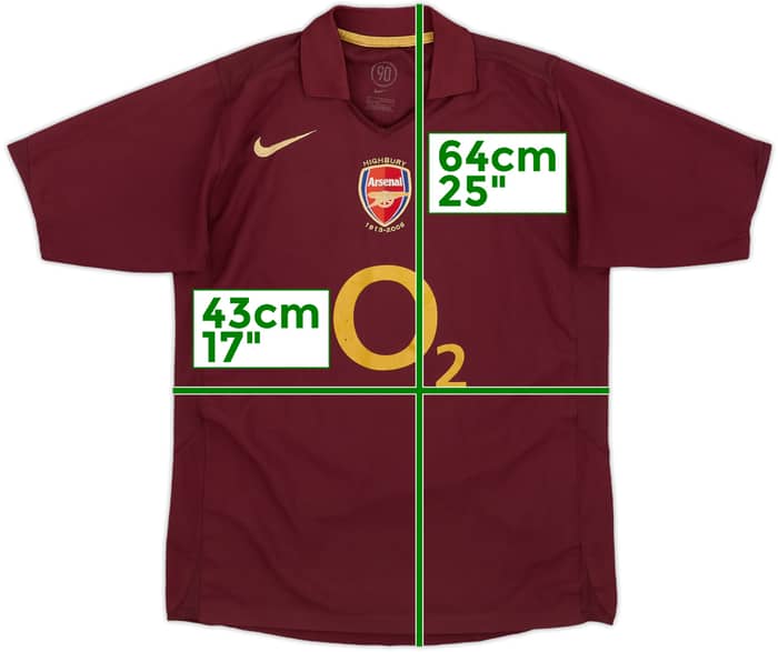 2005-06 Arsenal Home Shirt - 8/10 - (L.Boys)