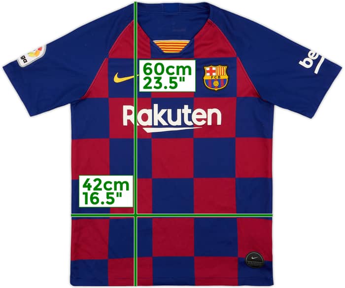 2019-20 Barcelona Home Shirt - 7/10 - (L.Boys)