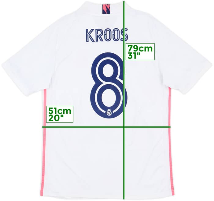 2020-21 Real Madrid Home Shirt Kroos #8 - 7/10 - (M)