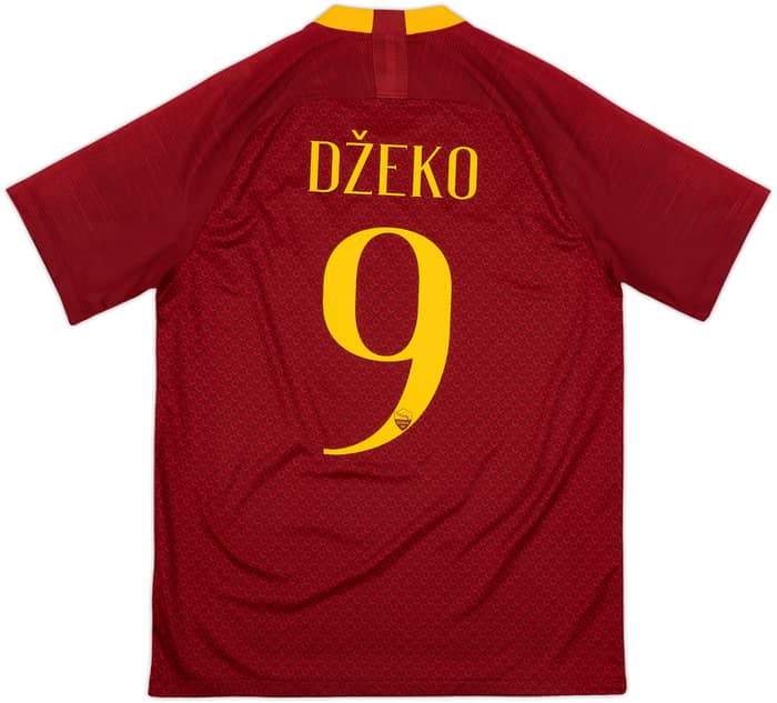 2018-19 Roma Home Shirt Dzeko #9 - 10/10 - (M)