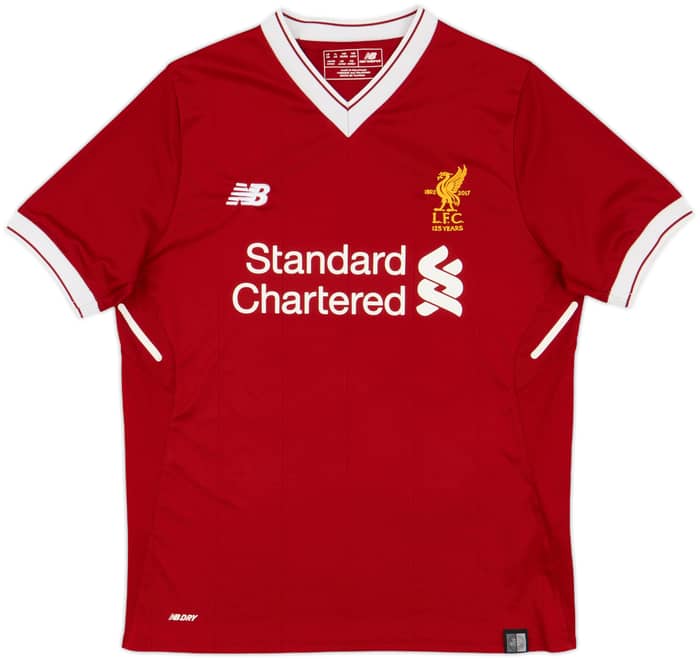 2017-18 Liverpool 125 Years Home Shirt - 8/10 - (L.Boys)