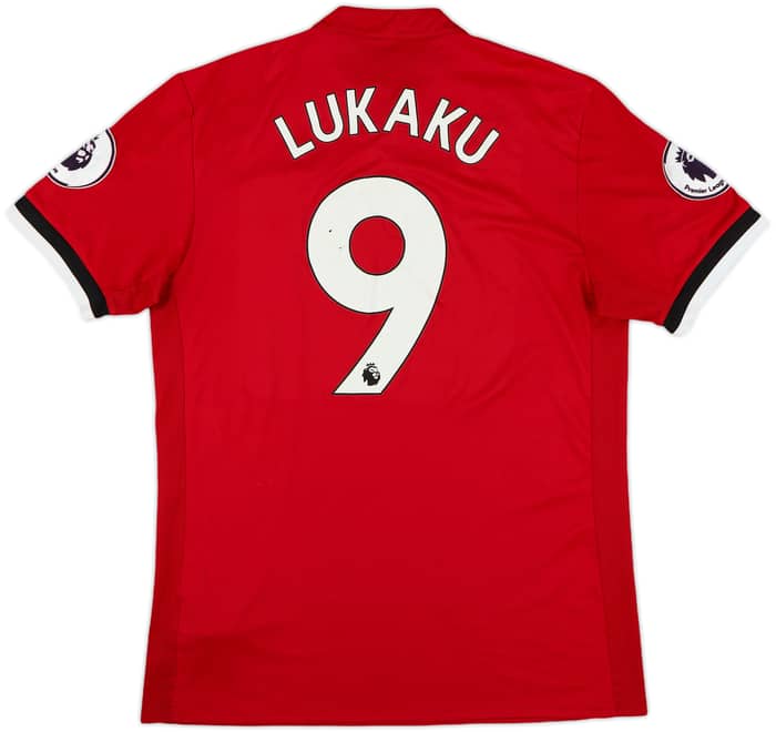 2017-18 Manchester United Home Shirt Lukaku #9 - 6/10 - (M)