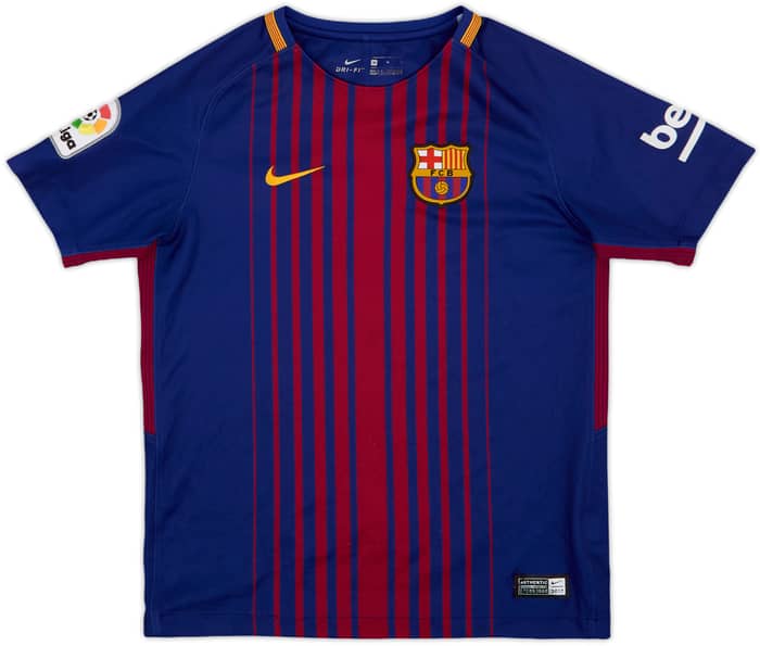 2017-18 Barcelona Home Shirt - 5/10 - (M.Boys)