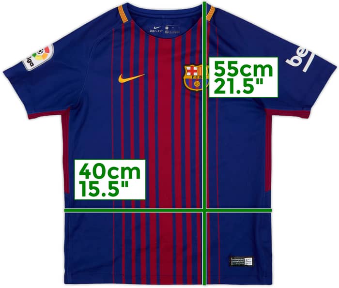 2017-18 Barcelona Home Shirt - 5/10 - (M.Boys)