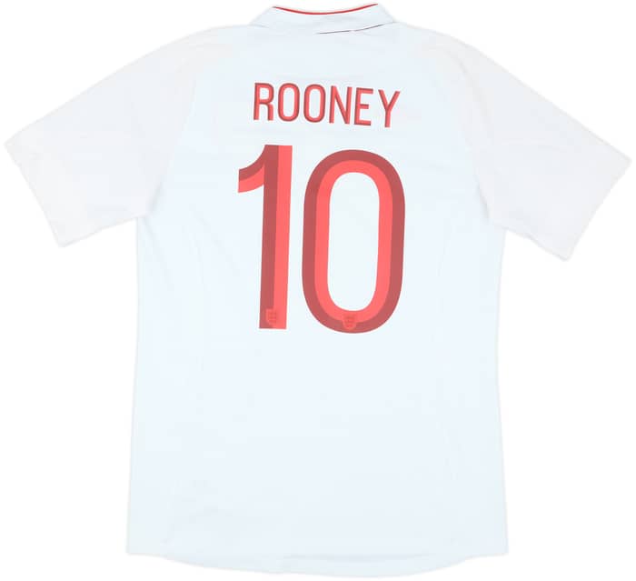 2012-13 England Home Shirt Rooney #10 - 6/10 - (M)