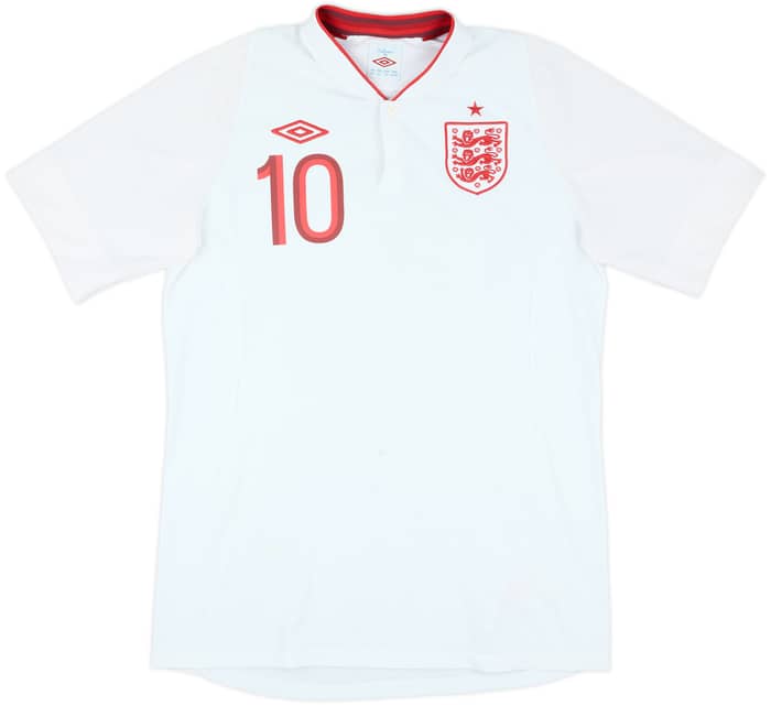 2012-13 England Home Shirt Rooney #10 - 6/10 - (M)