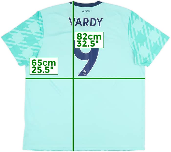 2021-22 Leicester Away Shirt Vardy #9 - 9/10 - (XXL)