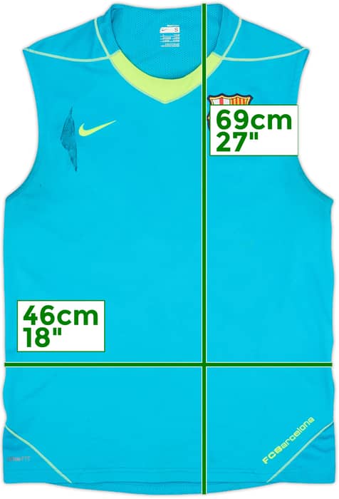 2007-08 Barcelona Nike Training Vest - 5/10 - (S)