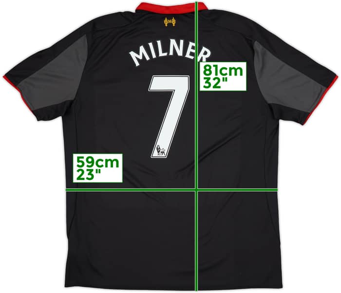 2014-15 Liverpool Third Shirt Milner #7 - 9/10 - (XXL)