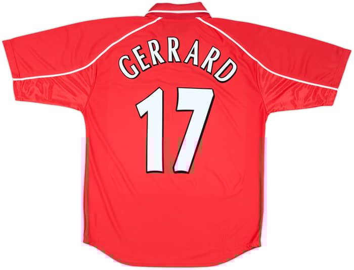 2000-02 Liverpool Home Shirt Gerrard #17 - 5/10 - (M)
