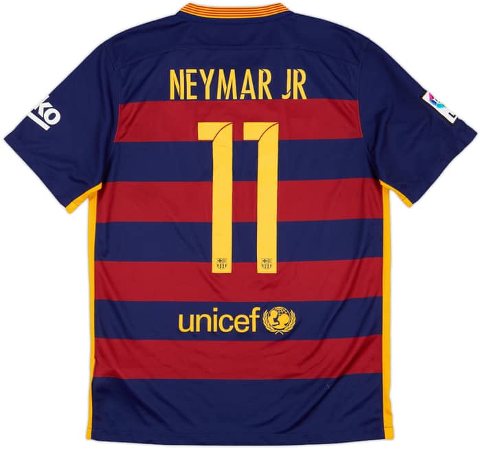 2015-16 Barcelona Home Shirt Neymar Jr #11 - 9/10 - (M)