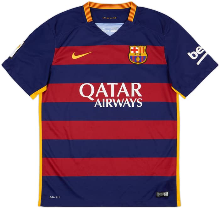 2015-16 Barcelona Home Shirt Neymar Jr #11 - 9/10 - (M)