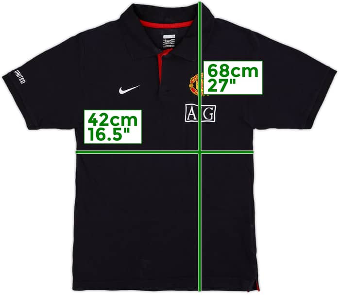 2008-09 Manchester United Nike Polo Shirt - 7/10 - (S)