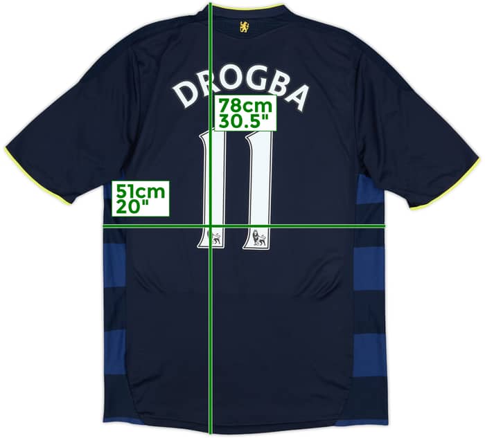 2009-10 Chelsea Away Shirt Drogba #11 - 8/10 - (L)