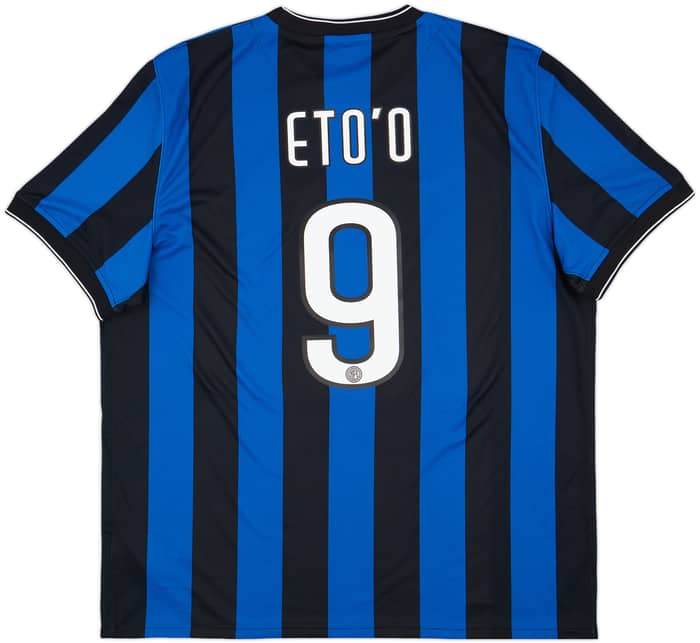 2009-10 Inter Milan Home Shirt Eto'o #9 - 7/10 - (XXL)