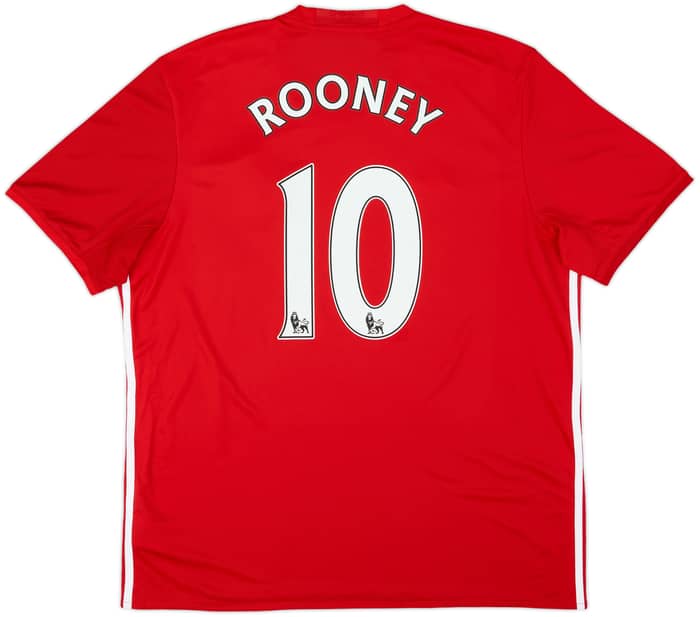 2016-17 Manchester United Home Shirt Rooney #10 (XL)