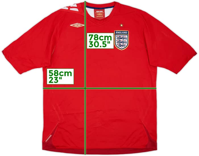 2006-08 England Away Shirt - 5/10 - (XL)