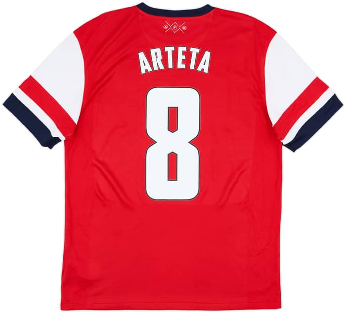 2012-14 Arsenal Home Shirt Arteta #8 - 8/10 - (L)
