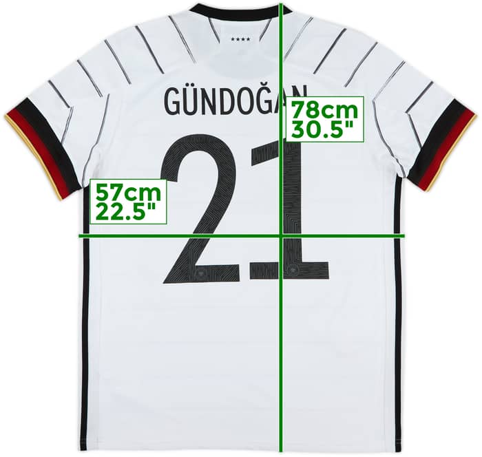 2020-21 Germany Home Shirt Gundogan #21 - 8/10 - (L)