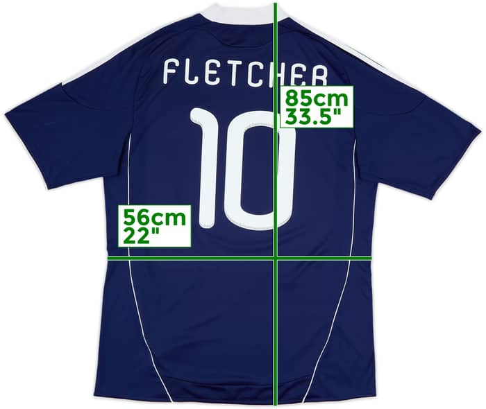 2010-11 Scotland Home Shirt Fletcher #10 - 10/10 - (XL)
