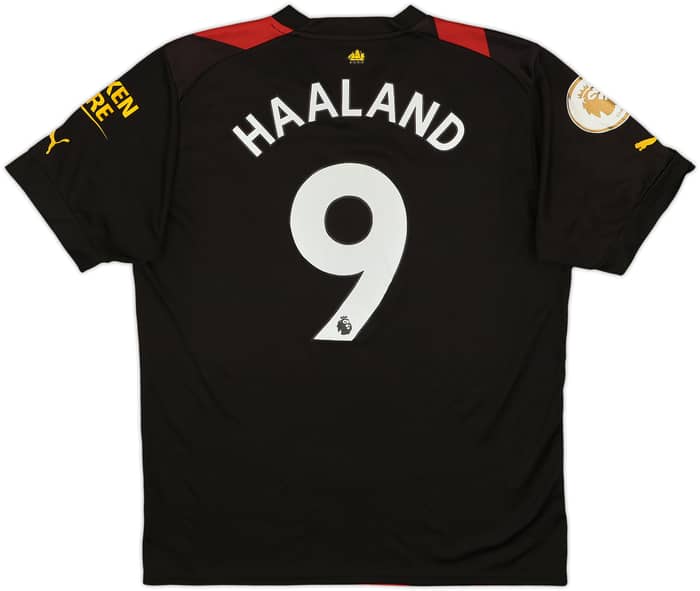 2022-23 Manchester City Away Shirt Haaland #9 - 10/10 - (XL)