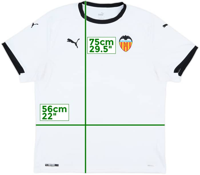 2020-21 Valencia Home Shirt - 6/10 - (XL)