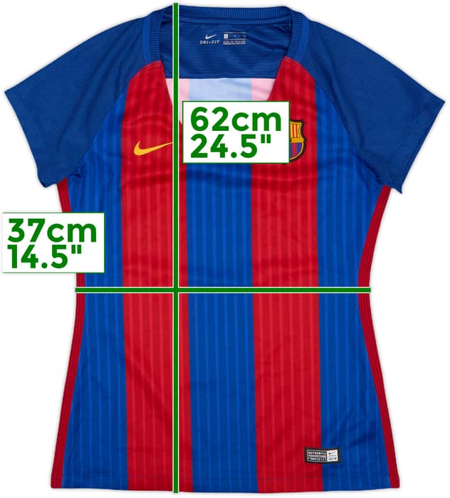 2016-17 Barcelona Home Shirt - 9/10 - (Women's S)