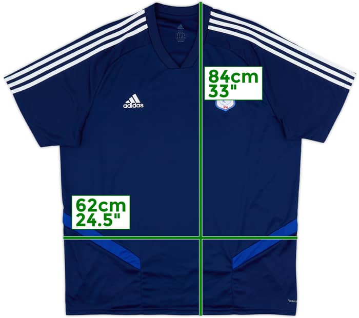 2018-19 Cardiff City adidas Training Shirt - 10/10 - (XXL)