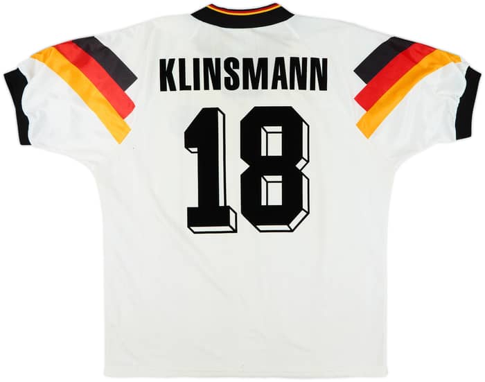 1992-94 Germany Home Shirt Klinsmann #18 - 8/10 - (L)