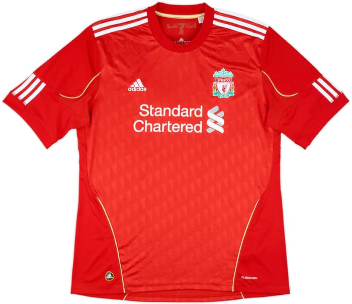 2010-12 Liverpool Home Shirt Gerrard #8 - 9/10 - (XL)