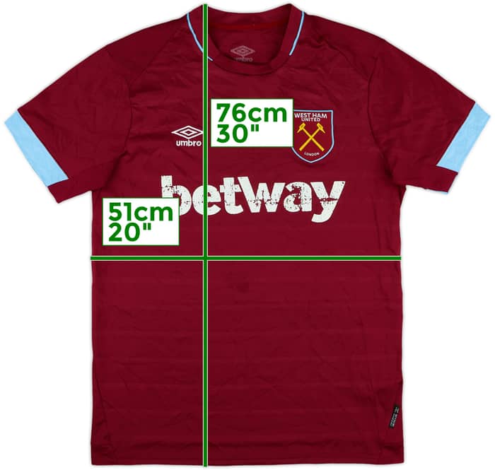 2018-19 West Ham Home Shirt - 4/10 - (L)