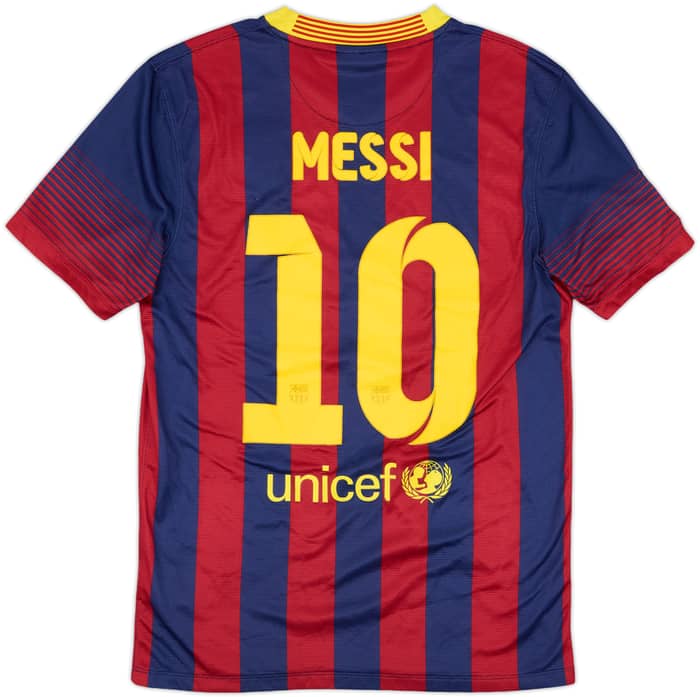 2013-14 Barcelona Home Shirt Messi #10 - 7/10 - (S)