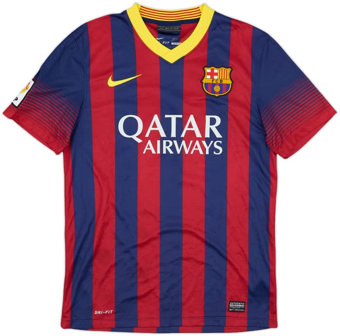 2013-14 Barcelona Home Shirt Messi #10 - 7/10 - (S)