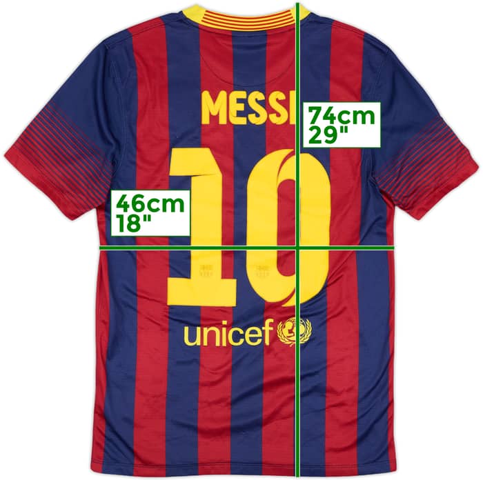 2013-14 Barcelona Home Shirt Messi #10 - 7/10 - (S)