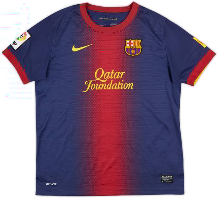 2012-13 Barcelona Home Shirt - 8/10 - (L.Boys)
