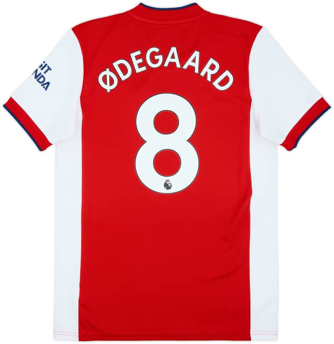 2021-22 Arsenal Home Shirt Odegaard #8 - 10/10 - (M)