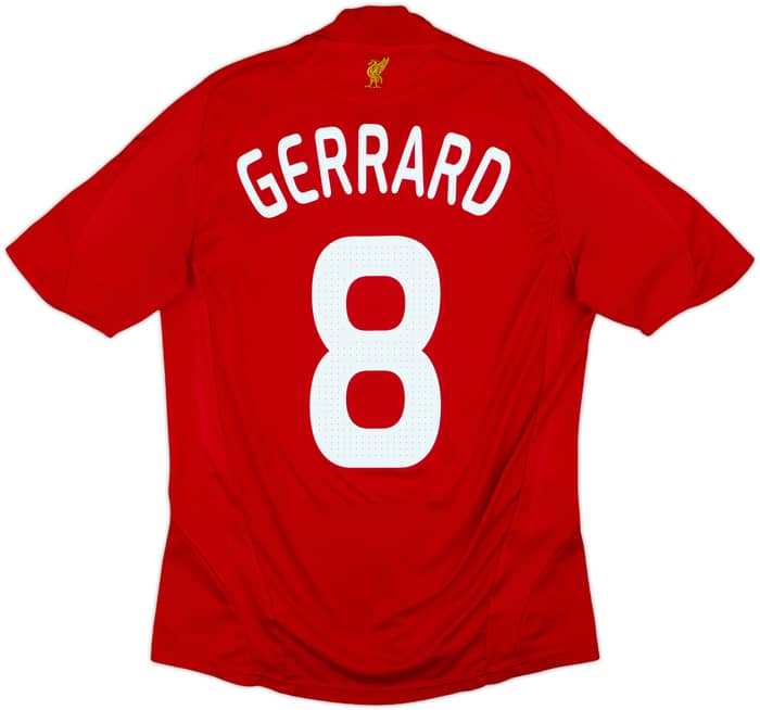 2008-10 Liverpool Home Shirt Gerrard #8 - 7/10 - (S)