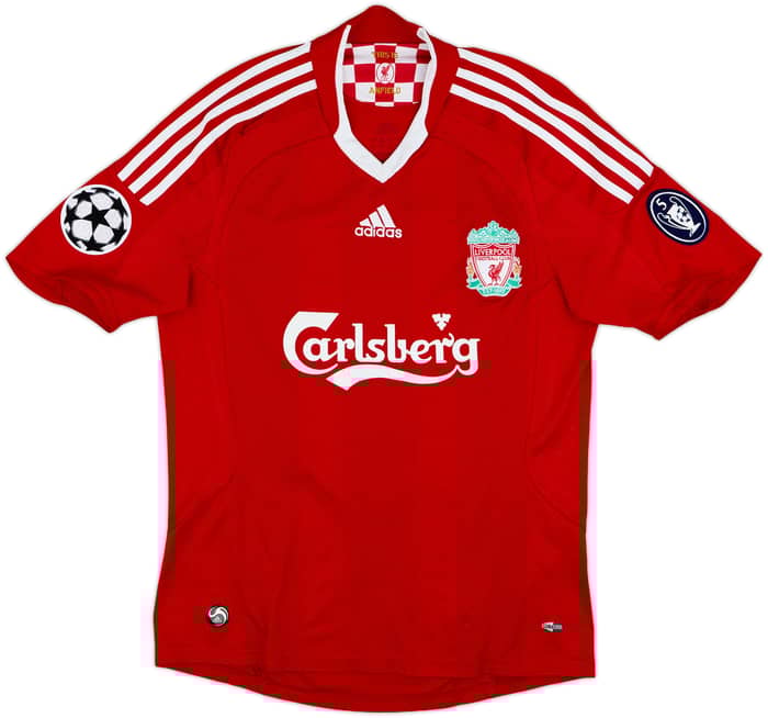 2008-10 Liverpool Home Shirt Gerrard #8 - 7/10 - (S)