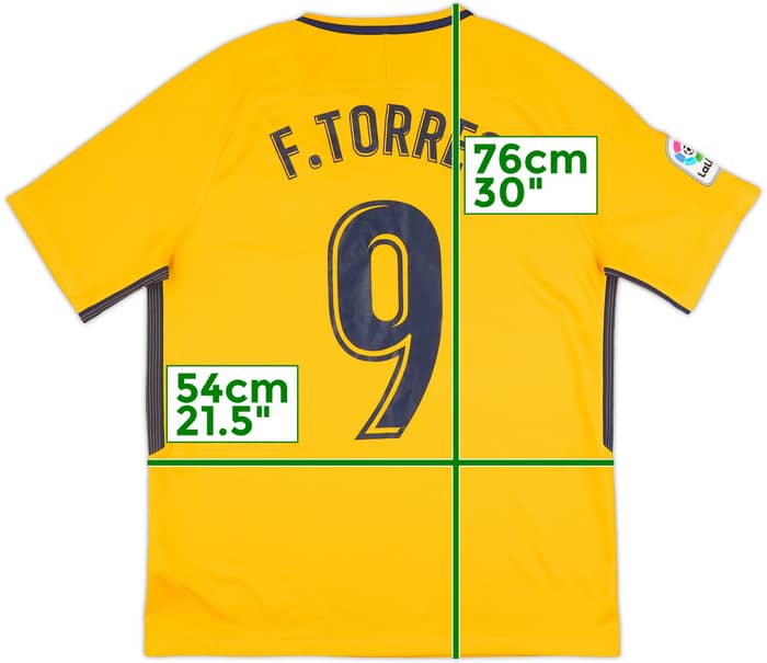 2017-18 Atletico Madrid Away Shirt F.Torres #9 - 8/10 - (L)