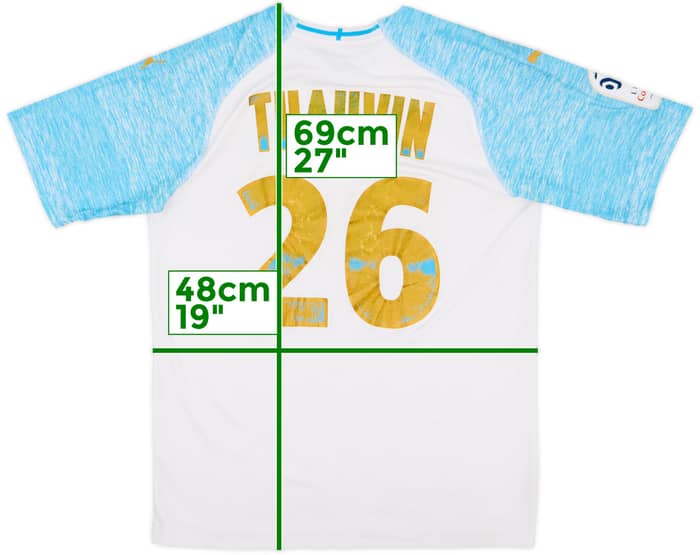 2018-19 Olympique Marseille Home Shirt Thauvin #26 - 4/10 - (M)